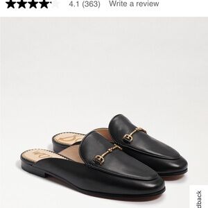 Sam Edelman Linnie Bit Mules Black Leather